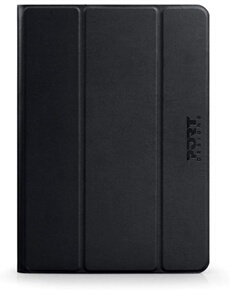PORT NOUMEA II - Etui à rabat pour tablette - universel - polyuréthane - noir - 9" - 11"