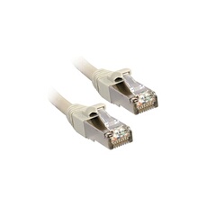 - Cordon de raccordement - RJ-45 (M) pour RJ-45 (M) - 50 cm - STP - CAT 6 - sans crochet - gris