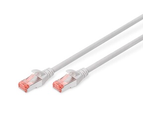- Cordon de raccordement - RJ-45 (M) pour RJ-45 (M) - 3 m - SFTP - CAT 6 - démarré, sans halogène, sans crochet - gris