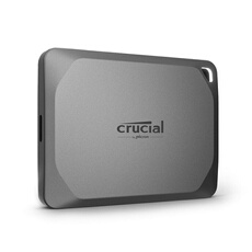 Crucial X9 Pro - SSD - chiffré - 1 To - externe (portable) - USB 3.2 Gen 2 (USB-C connecteur) - AES 256 bits