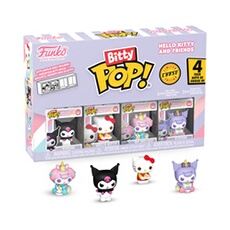 Pack de 4 Figurines Bitty Pop Hello Kitty and Friends Kuromi