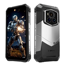 Smartphone FossiBot Smartphone F107 Pro Gris : 6.95", 12Go+512Go, 26000mAh, Android 15,Empreinte digitale, Dual SIM 5G, NFC,Téléphone Portable-910g