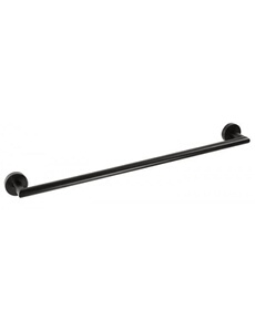 Porte-serviettes DARK en laiton noir 50,5 x 5,5 x 6,5 cm-Sans adhésive--