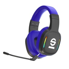 Casque audio SPARCO SPWHEADPHONEPRO écouteur/casque Sans fil Arceau Jouer USB Type-C Noir, Bleu