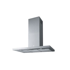 Ikos 900 - Hotte - hotte décorative - largeur : 89.8 cm - profondeur : 49 cm - evacuation & recyclage - acier inoxydable