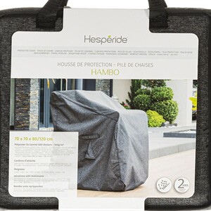 Hespéride Housse De Protection Fauteuil Hambo M – 120 X 105 X 100 Cm – Polyester Gris Résistant