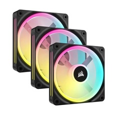 CORSAIR QX RGB Series, iCUE LINK QX120 RGB, 120mm Magnetic Dome RGB Fan, Triple Fan Kit