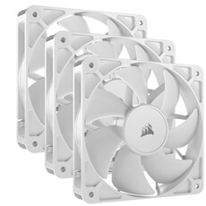 CORSAIR RS120 White, 120mm Fan, Triple Pack
