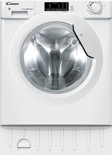 Lave-linge hublot Candy CBD 485D1E/1-S Reconditionné Blanc
