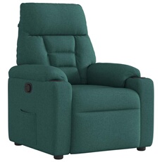 Vidaxl Vert Fauteuil Inclinable Foncé Tissu