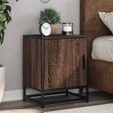 vidaXL - Table de chevet - Chêne - Marron - 40x31x50cm