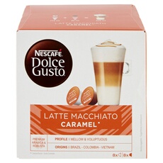 Café Capsules Compatibles Dolce Gusto Latte Macchiato Caramel Nescafe Dolce Gusto La Boîte De 16 Capsules