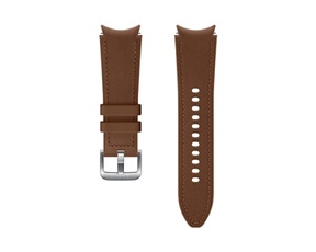 Samsung - Bracelet pour montre intelligente - Cuir - Fauve - Small/Medium - pour Galaxy Watch4