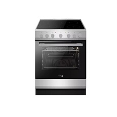Cuisinière vitrocéramique 62l 4 feux silver FACV3004S