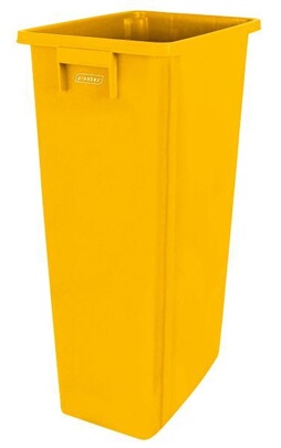 Poubelle GENERIQUE Collecteur de Tri Jaune 80 Litres Probbax Darty