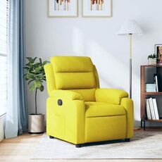 vidaXL - Fauteuil de relaxation - Réglable - Velours - Jaune