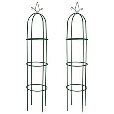Arche de jardin en forme de tour 2 pcs