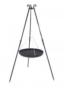 Barbecue brasero suspendu sur trépied BALPANNE--Ø 70 cm-