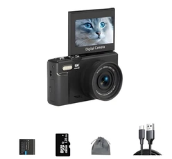 Appareil photo compact szsmart Appareils photo numériques Appareil photo numérique WD08 Léger et portable 32 Go noir