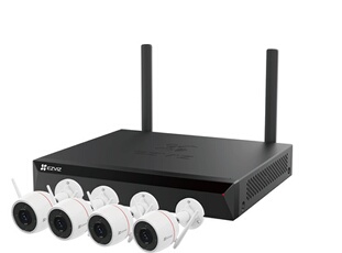 Ezviz Kit videosorveglianza Wi Fi 4 telecamere IP 4MP 8 canali NVR HKX5SH3CP - vue 3