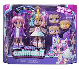 Animakii - Licorne et Chauve-Souris - Coffret Poupée Personnalisable