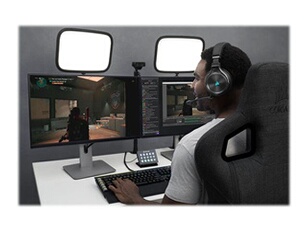 Gaming VIRTUOSO RGB XT - Micro-casque - circum-aural - fréquence/Bluetooth radio de 2,4 GHz - sans fil, filaire - USB, jack 3,5mm - ardoise