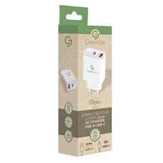 Embout secteur 3 2 ports 1 USB et 1 type C