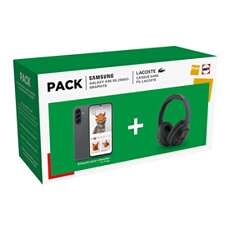 Pack Galaxy A56 5G 256Go Graphite + Casque sans fil Lacoste