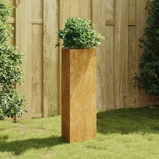 vidaXL - Jardinière - Acier Corten - 30 x 26 x 75 cm - Marron