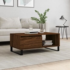 vidaXL - Table basse - 90 x 50 x 36,5 cm - Marron