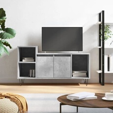 VIDAXL - Meuble TV - Gris béton - 100x35x55 cm