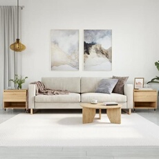 vidaXL - Table basse - Lot de 2 - Chêne Sonoma - 50x46x50 cm