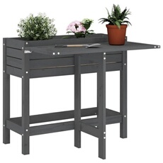 VIDAXL - Jardinière de jardin - Bois de pin - Gris