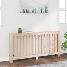 Cache-radiateur en bois massif de pin - - 169x19x84 cm - Etagère pratique - Design moderne à lattes