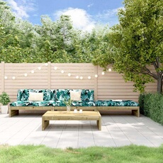 VIDAXL - Salon de jardin modulable - 4 places - Bois