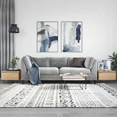 VIDAXL - Table basse - Ensemble de 2 - Chêne Sonoma - 50x46x35 cm