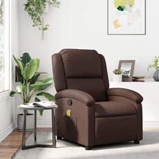VIDAXL - Fauteuil de massage - Fauteuil de relaxation - Marron