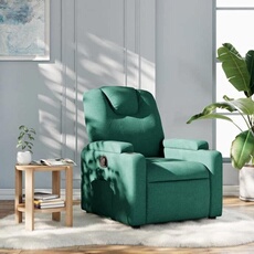 vidaXL - Fauteuil de relaxation - Inclinable - Tissu - Vert
