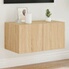 VidaXL Meuble TV Mural Suspendu Gris Béton - Armoire Télé Flottante Avec Rangement Moderne
