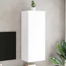 VIDAXL - Meuble TV Mural - 40,5 x 30 x 102 cm - Blanc