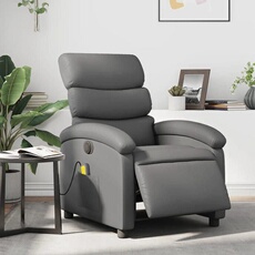 VIDAXL - Fauteuil de massage électrique - Gris