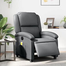 VIDAXL - Fauteuil de relaxation - Électrique - Gris