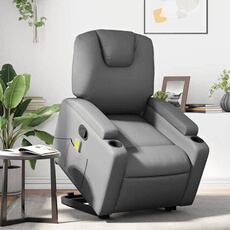 VIDAXL - Fauteuil de relaxation - Fauteuil de massage - Gris