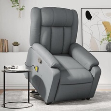 vidaXL - Fauteuil de massage - Fauteuil de relaxation - Gris