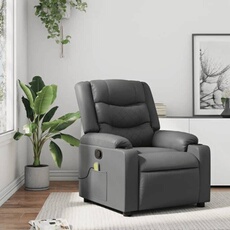 VIDAXL - Fauteuil de relaxation - Fauteuil de massage - Gris