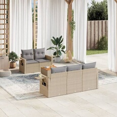 VIDAXL - Salon de jardin modulable - 5 places - 6 pièces - Gris