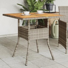 vidaXL - Table de Jardin - Acacia - Gris - 150 cm