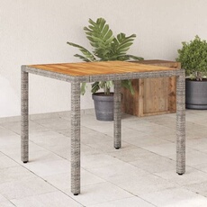 VIDAXL - Table de jardin - Bois d'acacia - Gris