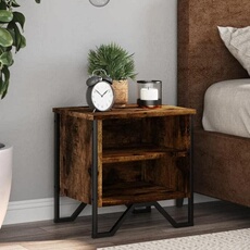 VIDAXL - Table de chevet - Chêne - 40x30x40 cm - 2 pièces