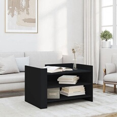 VIDAXL - Table basse - Table d'appoint - Noir - 80x50x50 cm